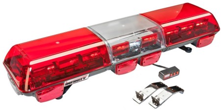 Red LED Light Bar Snow Plow Tow Truck Tractor Security Emergency Vehicles Wolo