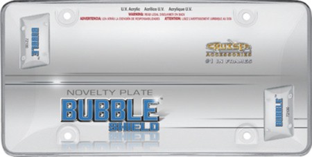 Clear 'Bubble' Acrylic License Plate Shield - Cruiser# 72100