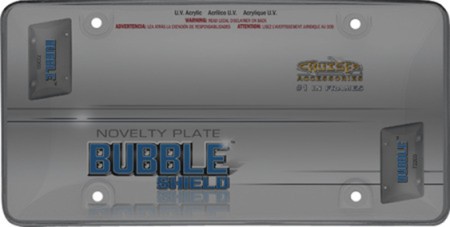 Gray Smoke 'Bubble' Acrylic License Plate Shield - Cruiser# 72200