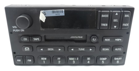 New OEM Ford Alpine Radio Cassette Player 99-02 fits Ford Expedition