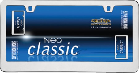 Neo Classic License Plate Frame, Chrome - Cruiser# 15330