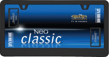 Neo Classic License Plate Frame, Black - Cruiser# 15350