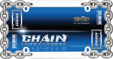 Chain License Plate Frame, Chrome - Cruiser# 20530