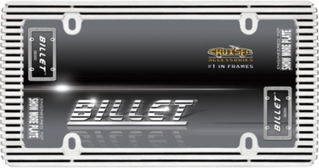Chrome/Black Billet License Plate Frame - Cruiser# 58350