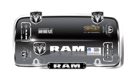 Official Licensed 'RAM&trade;' Chrome License Plate Frame - Cruiser# 11135