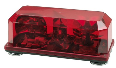 Wolo Priority 1 Red Rotating Halogen Mini Bar Light, Magnet Mount
