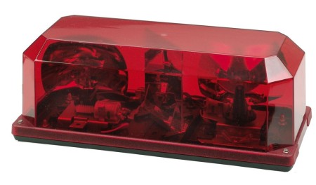 Wolo Priority 1 Red Rotating Halogen Mini Bar Light, Permanent Mount
