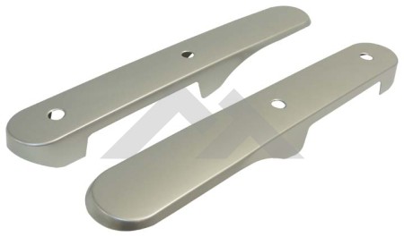 Set of Two New Interior Door Accents (Brushed Silver) - Crown# RT27035