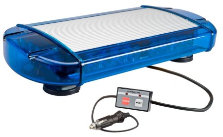 Wolo Outer Limits Blue GEN 3 LED Low Profile Mini Bar Light Snow Plow Tow Truck