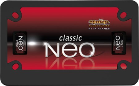 MC Classic License Plate Frame, Black - Cruiser# 77350