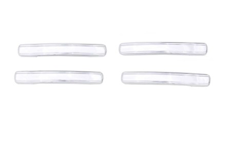 NEW CHROME DOOR LEVER COVERS-4DR - AVS# 685406