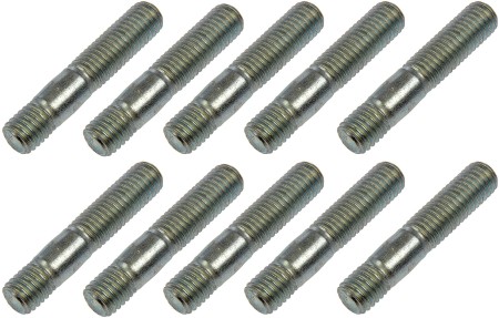 10 Pack of Double Ended Studs, M10-1.50x27mm & M10-1.50x12mm (Dorman #675-352)
