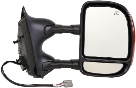 Left Side View Mirror, Power Heated w/ Signal Light; Chrome - Dorman 955-1127