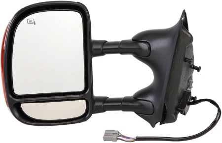 Left Side View Mirror Power Heated w/ Signal Light; Chrome - Dorman 955-1126