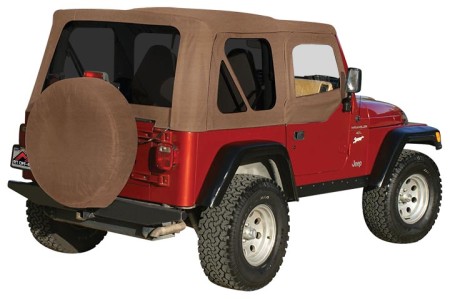 Complete Soft Top, Spice Denim (Tinted Windows) Crown CT20237T 97-06 Wrangler