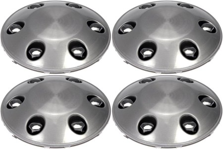 Four Brushed Aluminum Wheel Center Caps (Dorman# 909-045)