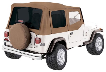 Complete Soft Top, Spice Denim (Tinted Windows) CT20037T for Wrangler YJ 88-95