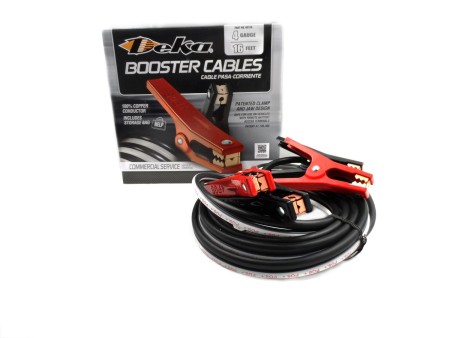 Deka Jumper Booster Cable, 4 ga 16 ft, 100% Copper Tangle Free, 00170 USA Made