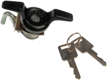Rear Black Door Lock (Dorman 77101) for Tailgate & Window Glass; Keyed & Coded