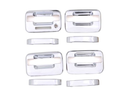 NEW CHROME DOOR HANDLE COVERS-4DR - AVS# 685202