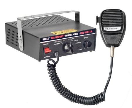 Wolo "The Deputy" Electric Siren & PA System w/ Radio Rebroadcast, 100 Watt