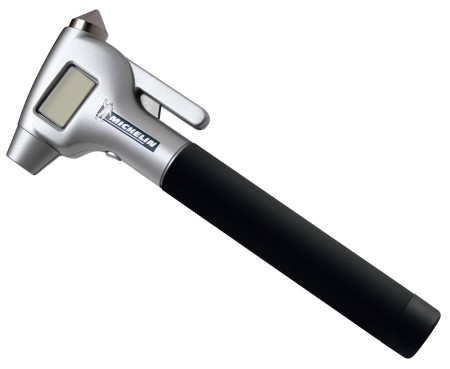 Backlit Emergency Hammer Gauge w/ Seatbelt Blade, Flashlight - Michelin# MN-4525