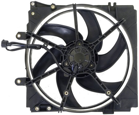 Engine Cooling Radiator Fan Assembly (Dorman 620-751) w/ Shroud, Motor & Blade