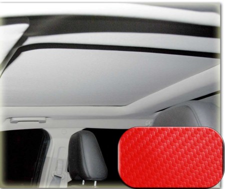 Heads Up Ferrari Red Carbon OptionZ (TM) Sun Roof Recover Kit HU-SRZ09