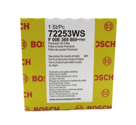Bosch Original Oil Filter 72253WS Fits Land Rover Range Rover Defender Discovery