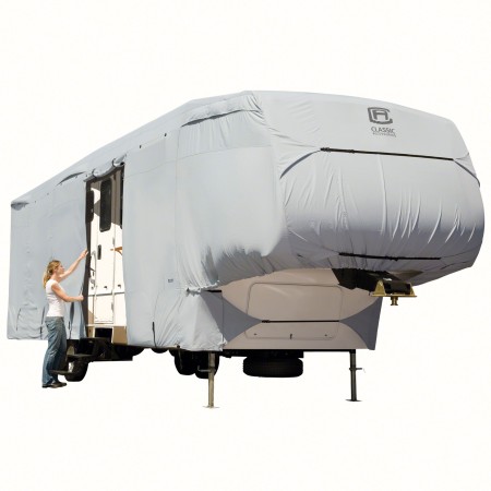 ONE NEW 5TH WHEEL COVER GREY - MODEL 3T - CLASSIC# 80-317-161001-RT