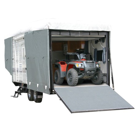 Classic Accessories 72263 PolyPro 3 Deluxe Toy Hauler RV Cover, Grey