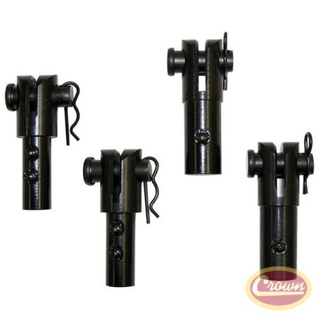 Soft Top Disconnects (Black) - Crown# RT26063