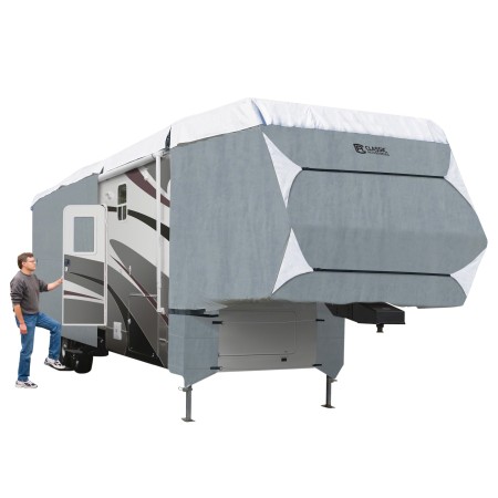 ONE NEW 5TH WHEEL COVER GRYWHT - MODEL 5T - CLASSIC# 80-349-183101-RT