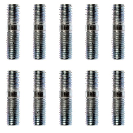 10 Double Ended Studs - 5/16-18 x 7/16 In. and 5/16-24 x 5/8 In - Dorman 675-091