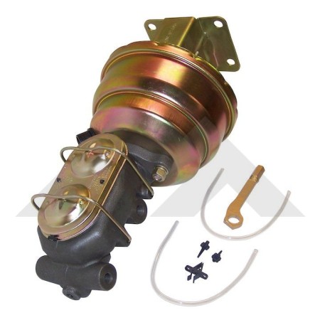 Dual Diaphragm Power Brake Booster Conversion Kit for 1" MC Bore - Crown RT31018