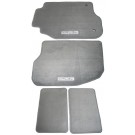 OEM Deluxe FOUR Pce Carpeted Front & Rear Mat for 08-12 Malibu w/LOGO Titanium