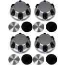Four Grey Wheel Center Caps (Dorman# 909-030)