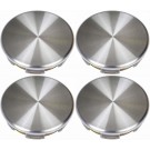 Four Brushed Aluminum Wheel Center Caps (Dorman# 909-053)