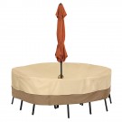 Classic Veranda 55-461-031501-00 Patio Table Cover W/ Umbrella Hole, Med Round