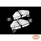 Windshield Hinges (Stainless) - Crown# RT34017