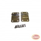 Lower Tailgate Hinges (Stainless) - Crown# RT34035