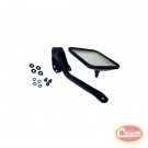 Side Windshield Mirror Kit (Stainless) - Crown# RT30002