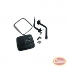 Side Windshield Mirror Kit (Black) - Crown# RT30012