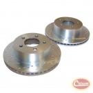 Brake Rotor Set (Front; Drilled & Slotted) - Crown# RT31001