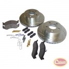 Performance Brake Kit (Front; Drilled & Slotted) - Crown# RT31013
