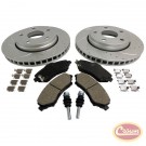 Performance Brake Kit (Front; Drilled & Slotted) - Crown# RT31027