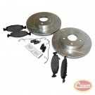 Performance Brake Kit (Front; Drilled & Slotted) - Crown# RT31035