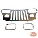 Stainless Steel Grille Overlay Kit - Crown# RT34045