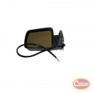 Electric Remote Mirror, Left (Black) - Crown# 55075433 84-96Jeep Cherokee
