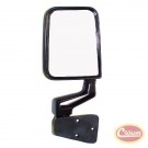 Right Side Mirror and Arm, Black - Crown# 82201772